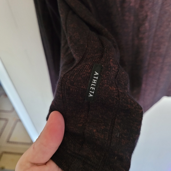 NWOT ATHLETA Harmony Pose Hoodie Sweatshirt, L, Mahogany Heather - Picture 7 of 8